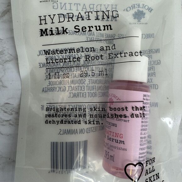 Bolero Hydrating Milk Serum Watermelon Licorice Root Brightening 1 Fl Oz Face - Picture 2 of 3